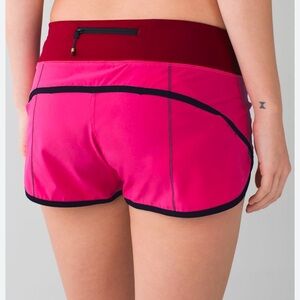 Lululemon run speed shorts jeweled magenta dashing purple
